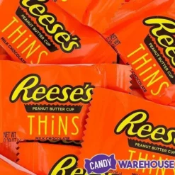 Reese's Thins Milk Chocolate Peanut Butter Cups Candy: 7.37-Ounce Bag -Candy Shop reese s thins milk chocolate peanut butter cups candy 7 37 ounce bag candy warehouse 3