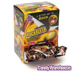 Rockaleta Gum Centered Chili Lollipops: 30-Piece Display 5 Rockaleta Gum Centered Chili Lollipops: 30-Piece Display -Candy Shop rockaleta gum centered chili lollipops 30 piece display candy warehouse 3