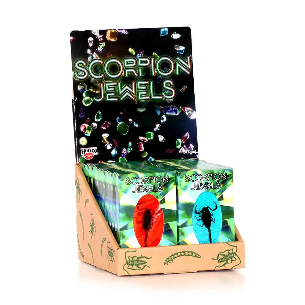 Scorpion Jewels Candy Packs: 24-Piece Box 1 Scorpion Jewels Candy Packs: 24-Piece Box