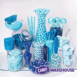 Shimmer Pearl Powder Blue 1-Inch Gumballs: 2LB Bag 7 Shimmer Pearl Powder Blue 1-Inch Gumballs: 2LB Bag -Candy Shop shimmer pearl powder blue 1 inch gumballs 2lb bag candy warehouse 4