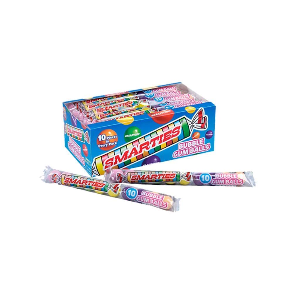 Smarties 10-Gumball Tubes: 12-Piece Box 1 Smarties 10-Gumball Tubes: 12-Piece Box