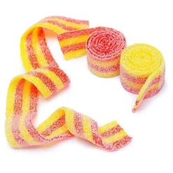 Sour Power Belts Candy - Strawberry-Banana: 3KG Bag