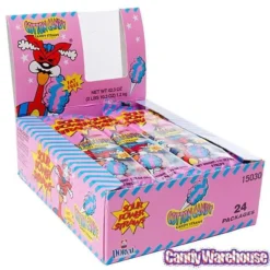 Sour Power Straws Cotton Candy Packs: 24-Piece Box -Candy Shop sour power straws cotton candy packs 24 piece box candy warehouse 3