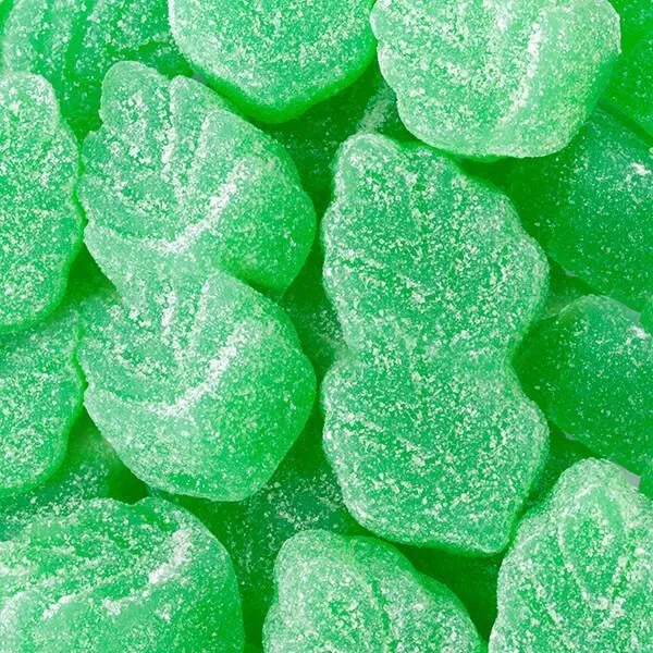 Spearmint Jelly Leaves Candy: 5LB Bag 1 Spearmint Jelly Leaves Candy: 5LB Bag