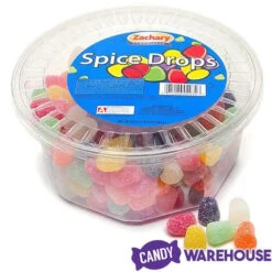 Spice Drops Mini Gumdrops Candy: 24-Ounce Tub -Candy Shop spice drops mini gumdrops candy 24 ounce tub candy warehouse 4