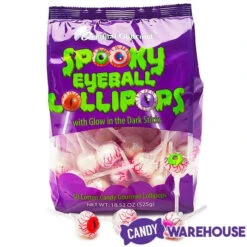 Spooky Eyeball Lollipops: 50-Piece Bag -Candy Shop spooky eyeball lollipops 50 piece bag candy warehouse 4
