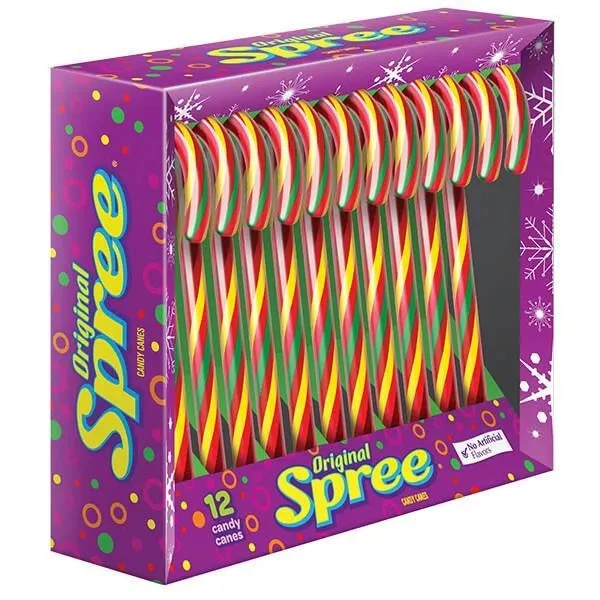 Spree Candy Canes: 12-Piece Box 1 Spree Candy Canes: 12-Piece Box