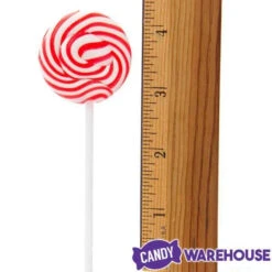 Squiggly Pops Petite Swirl Lollipops - Cherry: 24-Piece Jar -Candy Shop squiggly pops petite swirl lollipops cherry 24 piece jar candy warehouse 4
