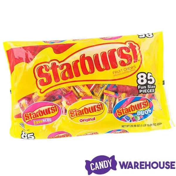 Starburst Fruit Chews Candy Fun Size Packs - Assorted: 85-Piece Bag 3 Starburst Fruit Chews Candy Fun Size Packs - Assorted: 85-Piece Bag - Image 3