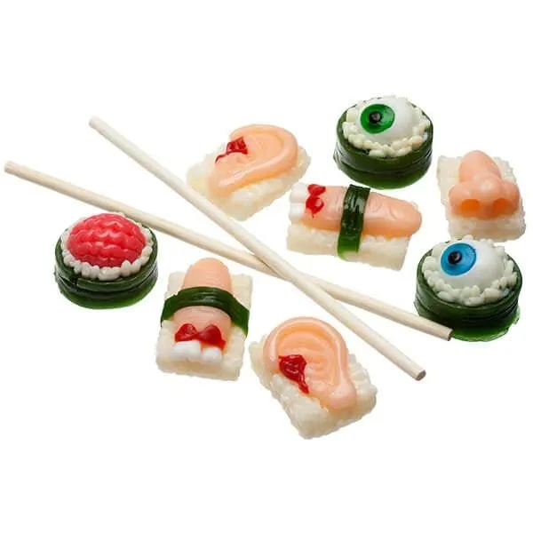Sushi Body Parts Gummy Candy: 8-Piece Pack 1 Sushi Body Parts Gummy Candy: 8-Piece Pack