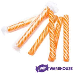 Sweet Spindles Mini Hard Candy Sticks - Orange: 50-Piece Jar -Candy Shop sweet spindles mini hard candy sticks orange 50 piece jar candy warehouse 3