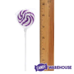 Swipple Pops Petite Swirl Ripple Lollipops - Purple Grape: 60-Piece Tub -Candy Shop swipple pops petite swirl ripple lollipops purple grape 60 piece tub candy warehouse 4