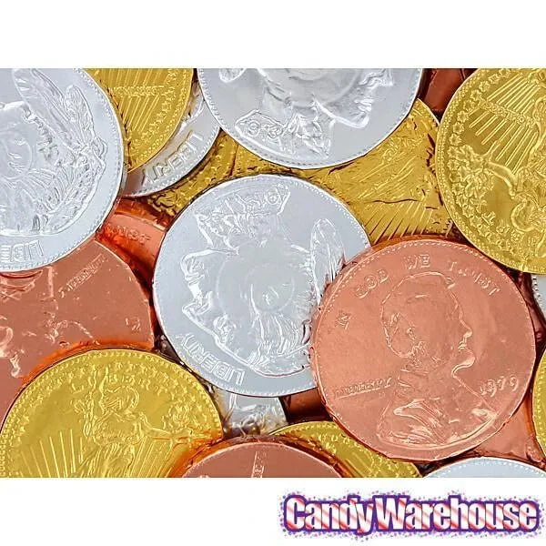 Thompson Foiled Extra Large Milk Chocolate Coins: 72-Piece Tub 3 Thompson Foiled Extra Large Milk Chocolate Coins: 72-Piece Tub - Image 3