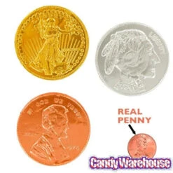 Thompson Foiled Extra Large Milk Chocolate Coins: 72-Piece Tub 7 Thompson Foiled Extra Large Milk Chocolate Coins: 72-Piece Tub -Candy Shop thompson foiled extra large milk chocolate coins 72 piece tub candy warehouse 4