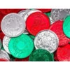 Thompson Foiled Milk Chocolate Christmas Coins: 5LB Bag