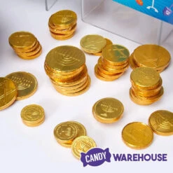 Thompson Hanukkah Gelt Gold Foiled Milk Chocolate Coins 1-Ounce Mesh Bags: 30-Piece Tub 9 Thompson Hanukkah Gelt Gold Foiled Milk Chocolate Coins 1-Ounce Mesh Bags: 30-Piece Tub -Candy Shop thompson hanukkah gelt gold foiled milk chocolate coins 1 ounce mesh bags 30 piece tub candy warehouse 5