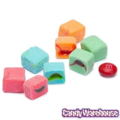 Trolli Sour Brite Blasts Gummy Juicy Exploding Candy Cubes: 3LB Box -Candy Shop trolli sour brite blasts gummy juicy exploding candy cubes 3lb box candy warehouse 4