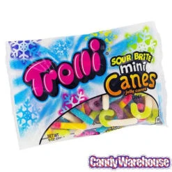 Trolli Sour Brite Mini Canes Jelly Candy Canes: 9-Ounce Bag -Candy Shop trolli sour brite mini canes jelly candy canes 9 ounce bag candy warehouse 6
