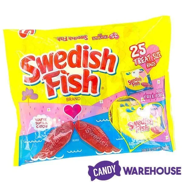 Valentine Swedish Fish Candy Treat Size Packs: 25-Piece Bag 3 Valentine Swedish Fish Candy Treat Size Packs: 25-Piece Bag - Image 3