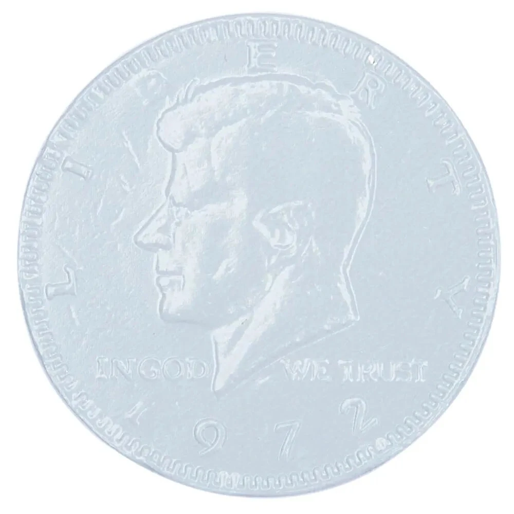 White Foiled Milk Chocolate Coins: 1LB Bag 1 White Foiled Milk Chocolate Coins: 1LB Bag