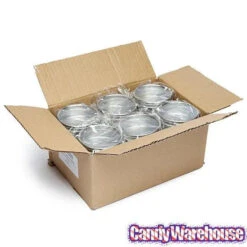 Windowed Round Candy Tins - 2-Ounce: 24-Piece Set -Candy Shop windowed round candy tins 2 ounce 24 piece set candy warehouse 4