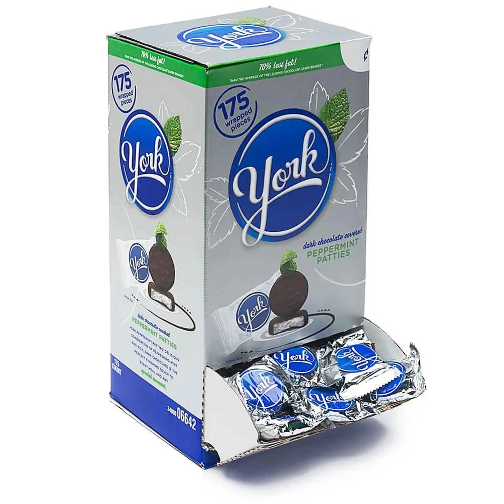 York Peppermint Patties Snack Size Packs: 175-Piece Box 1 York Peppermint Patties Snack Size Packs: 175-Piece Box